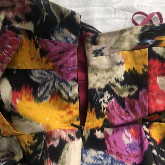 Anthropologie Moulinette Soeurs Tropica Floral Jacquard Strapless Mini Dress 0 - Picture 10 of 12